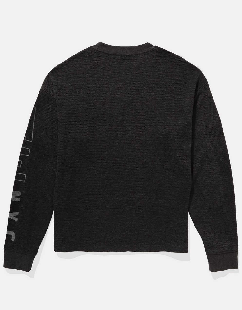 AE オーバーサイズ ロングスリーブ エレベイテッド ロゴ グラフィック サーマル Tシャツ
