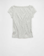 AEボートネックTシャツ