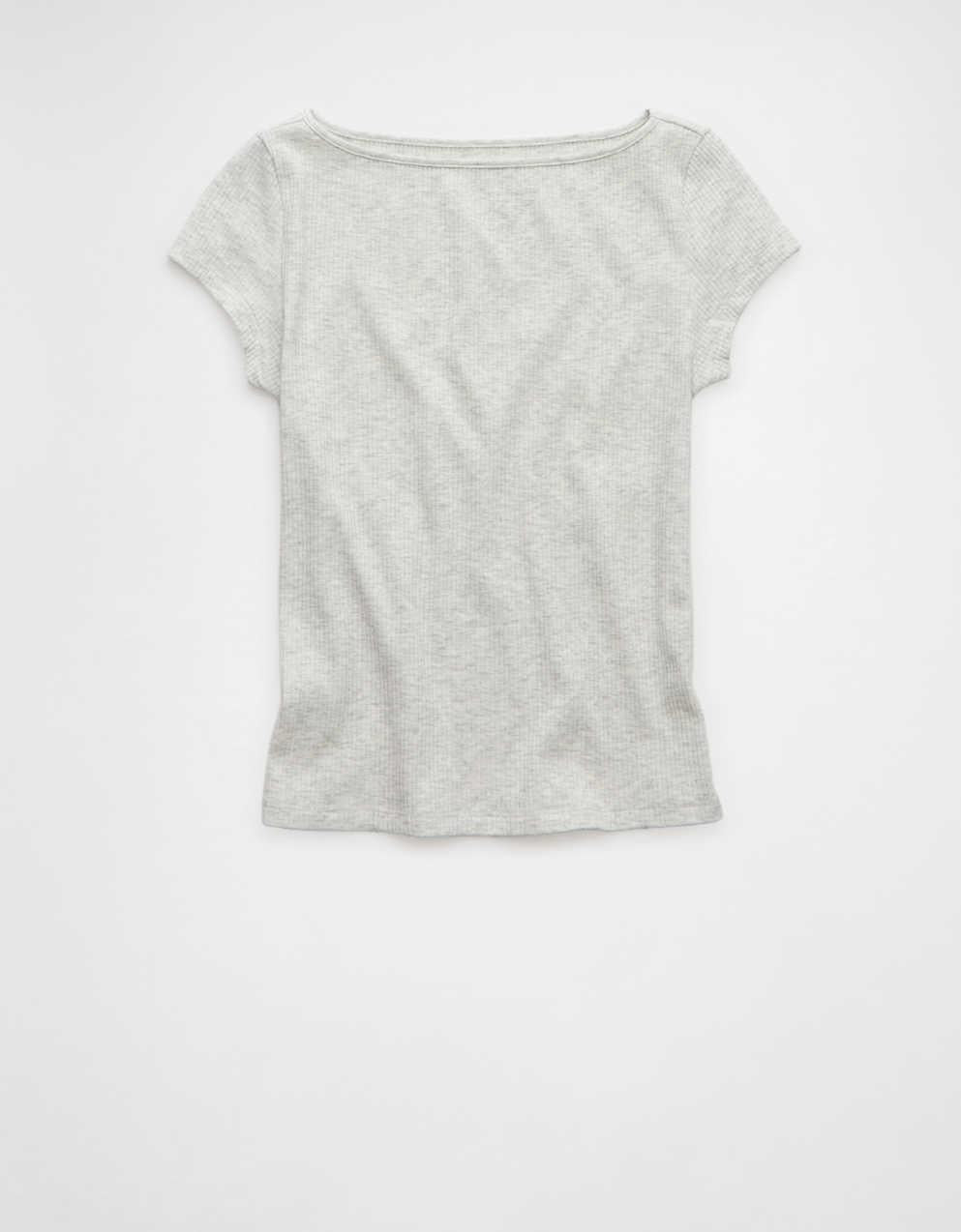 AEボートネックTシャツ