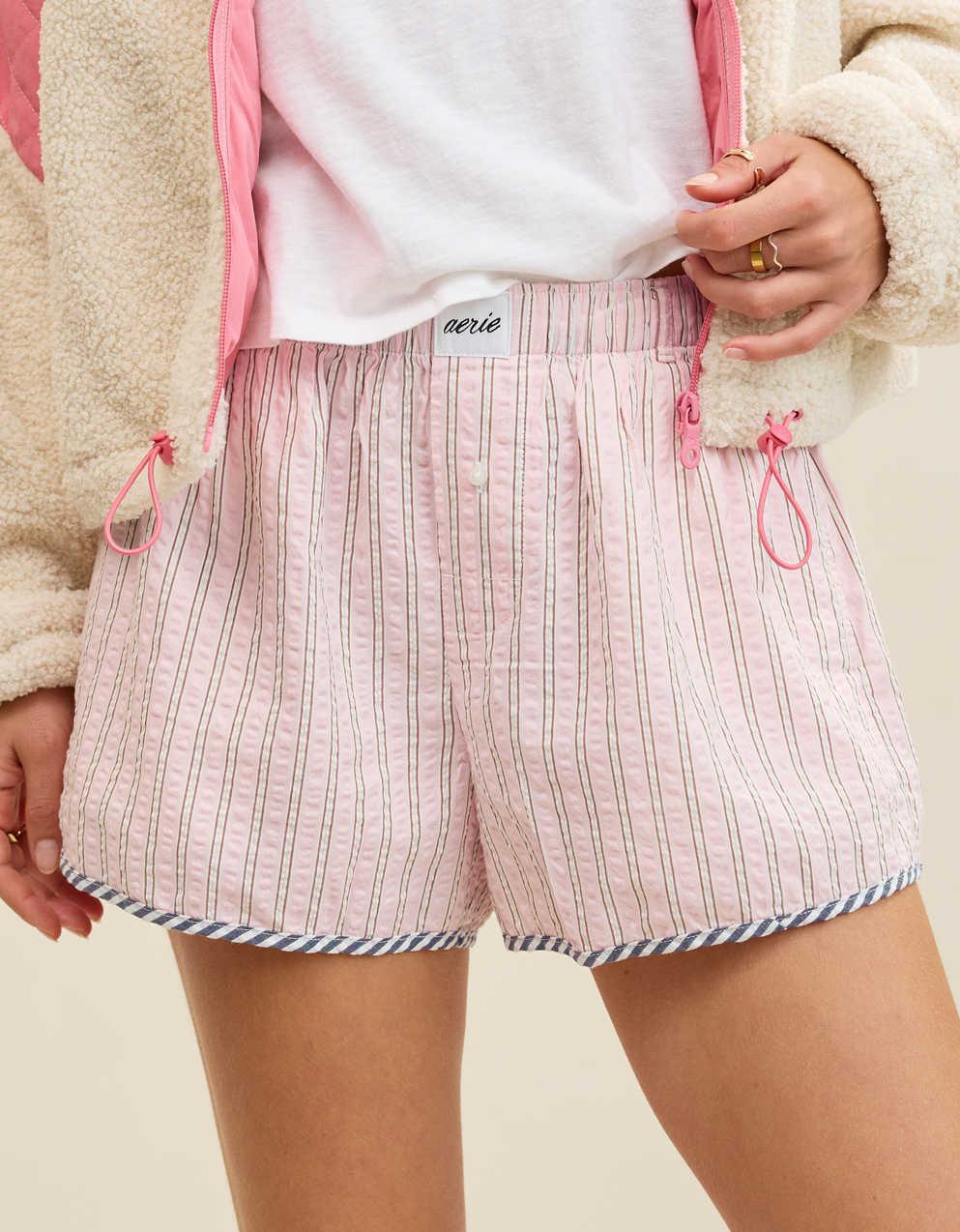 Aerie Seersucker Pajama Boy ボクサーパンツ