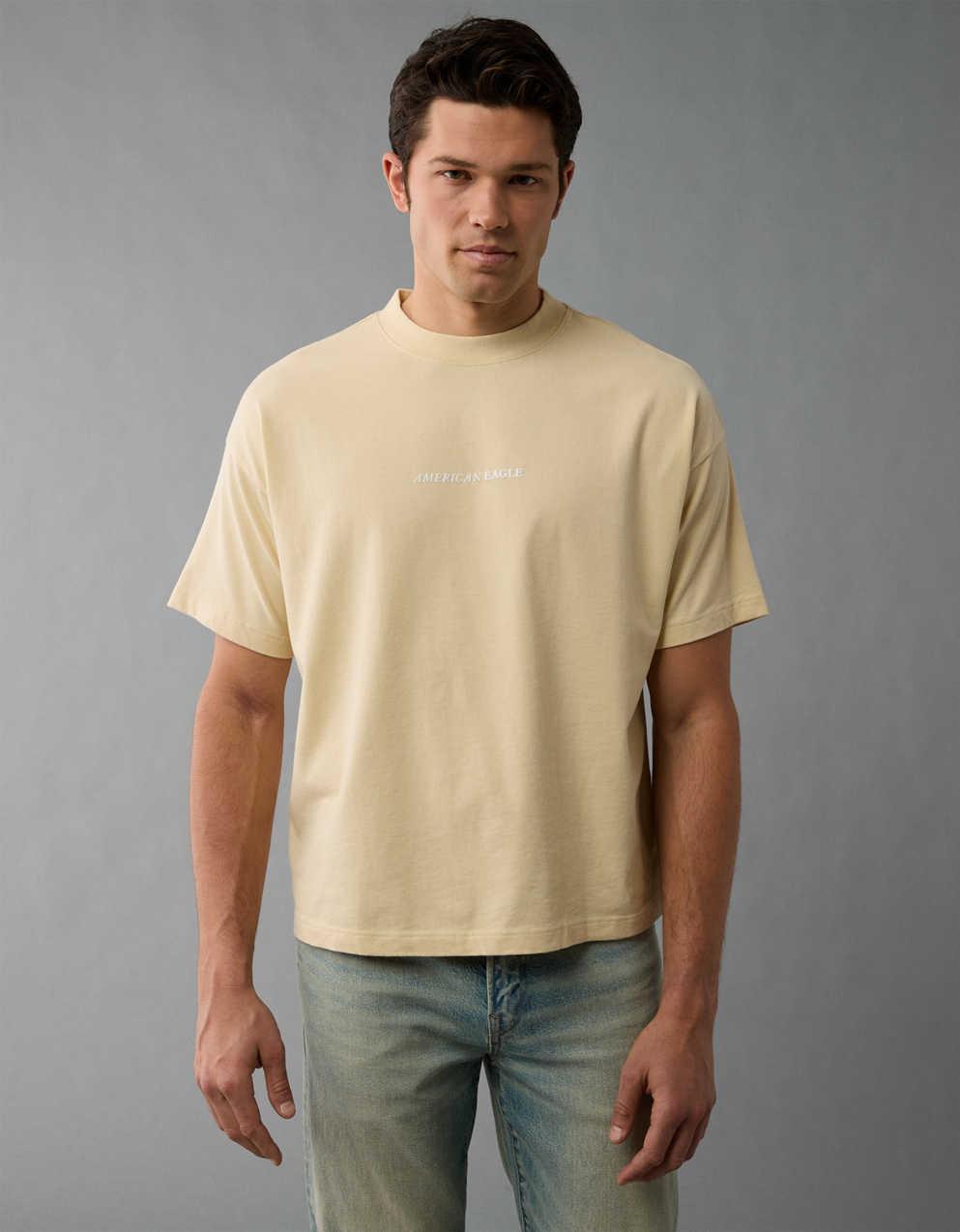 AE Laidback Luxe ヘビーウェイト オーバーサイズ ロゴ グラフィック Tシャツ