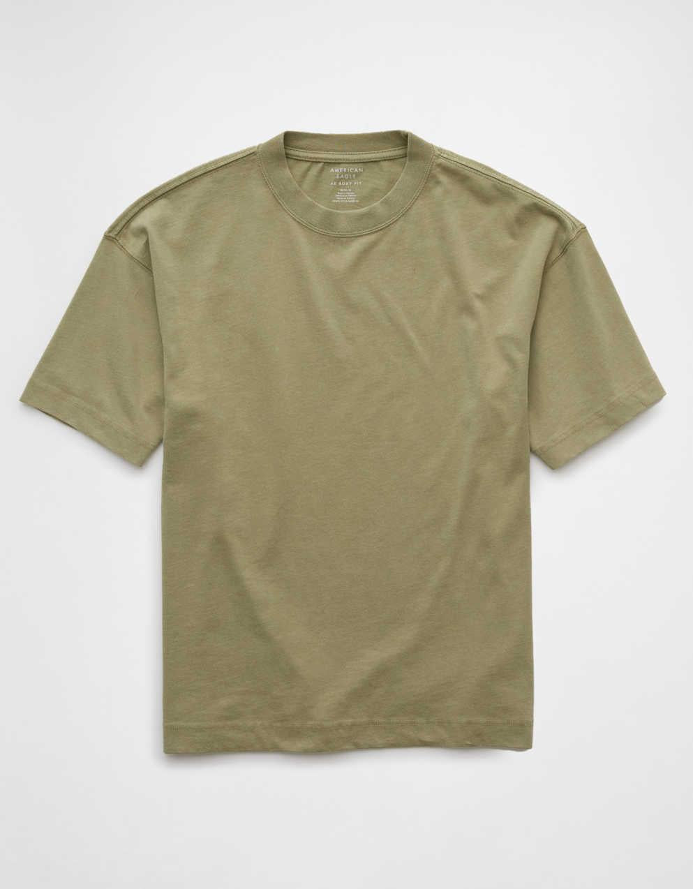AEボクシー・フィット・スエード・ジャージーTシャツ