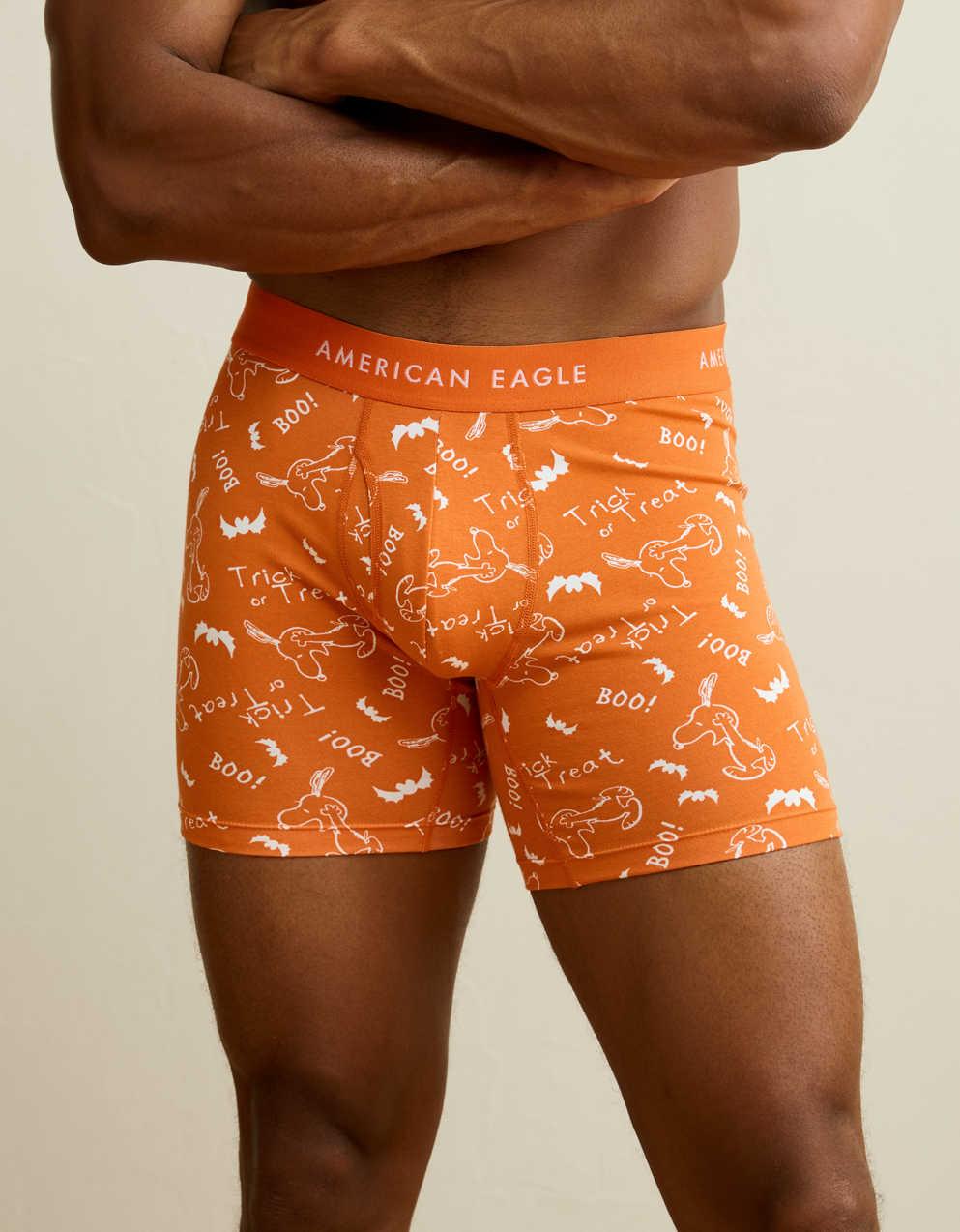 AEO メンズ ハロウィン スヌーピー 6インチ クラシック コットン ボクサーブリーフ