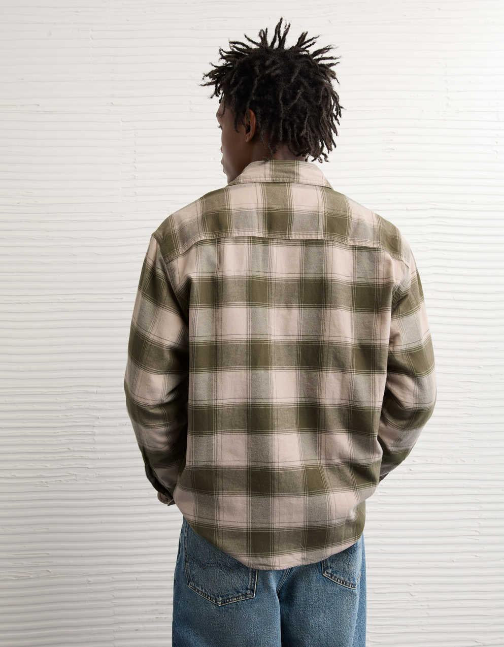 AE Relaxed Fit Everyday Flannel Shirt