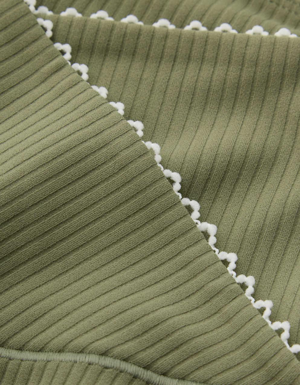 OFFLINE By Aerie Real Me XTRA Ribbed Picot Trim クロスオーバー・レギンス