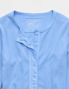 Aerie エッセンシャル・ヘンリー・レイヤリングTシャツ