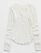 AerieヘンリーエッセンシャルレイヤリングTシャツ