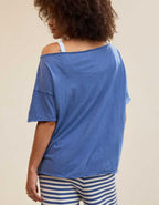 Aerie オフ・ザ・ショルダー オーバーサイズ・ボーイフレンドTシャツ