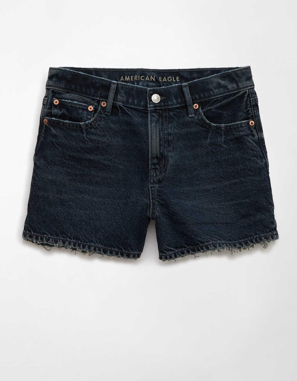 AE Strigid Super High-Waisted Relaxed Denim Short