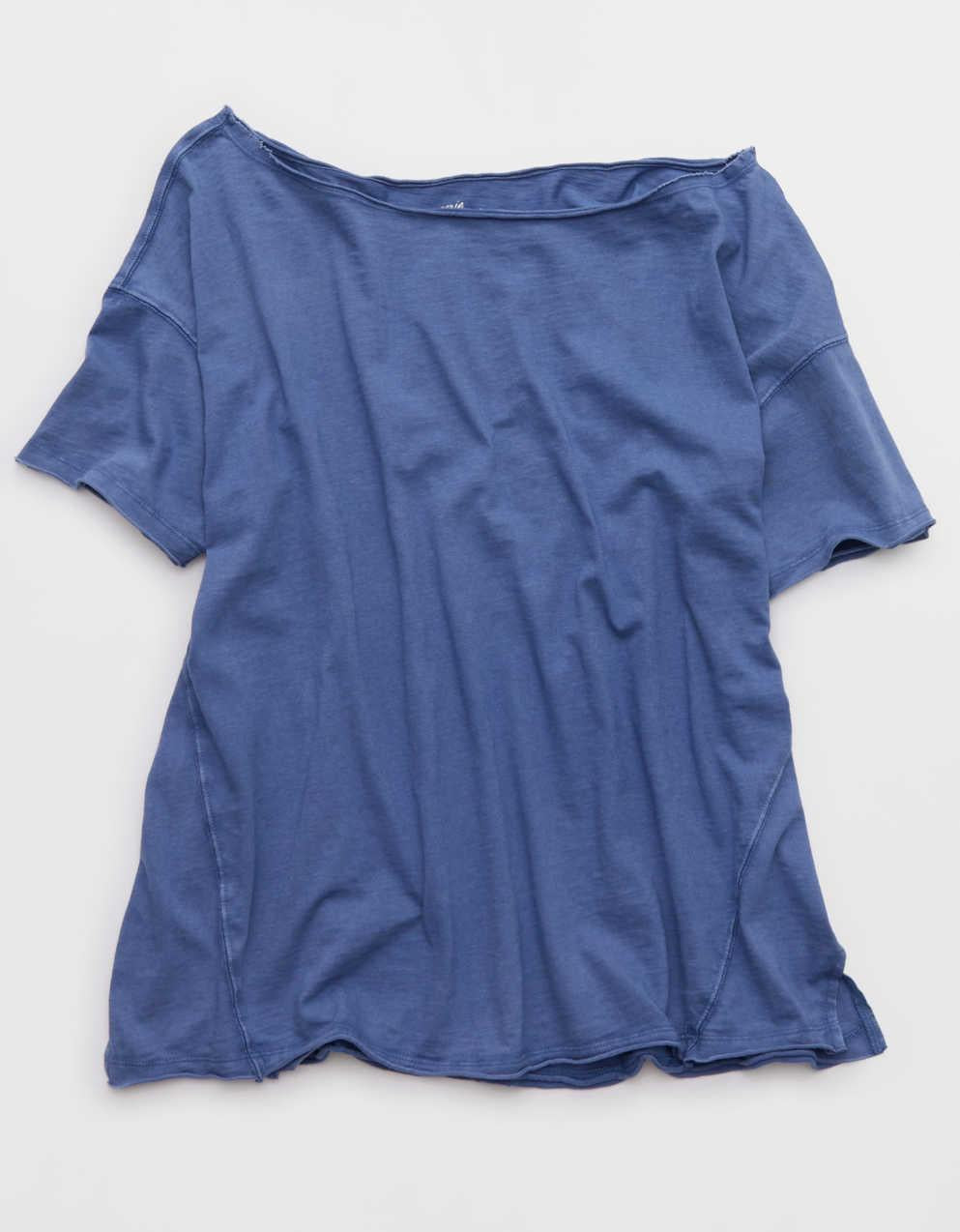 Aerie オフ・ザ・ショルダー オーバーサイズ・ボーイフレンドTシャツ