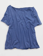 Aerie Off The Shoulder Oversized Boyfriend T-Shirt