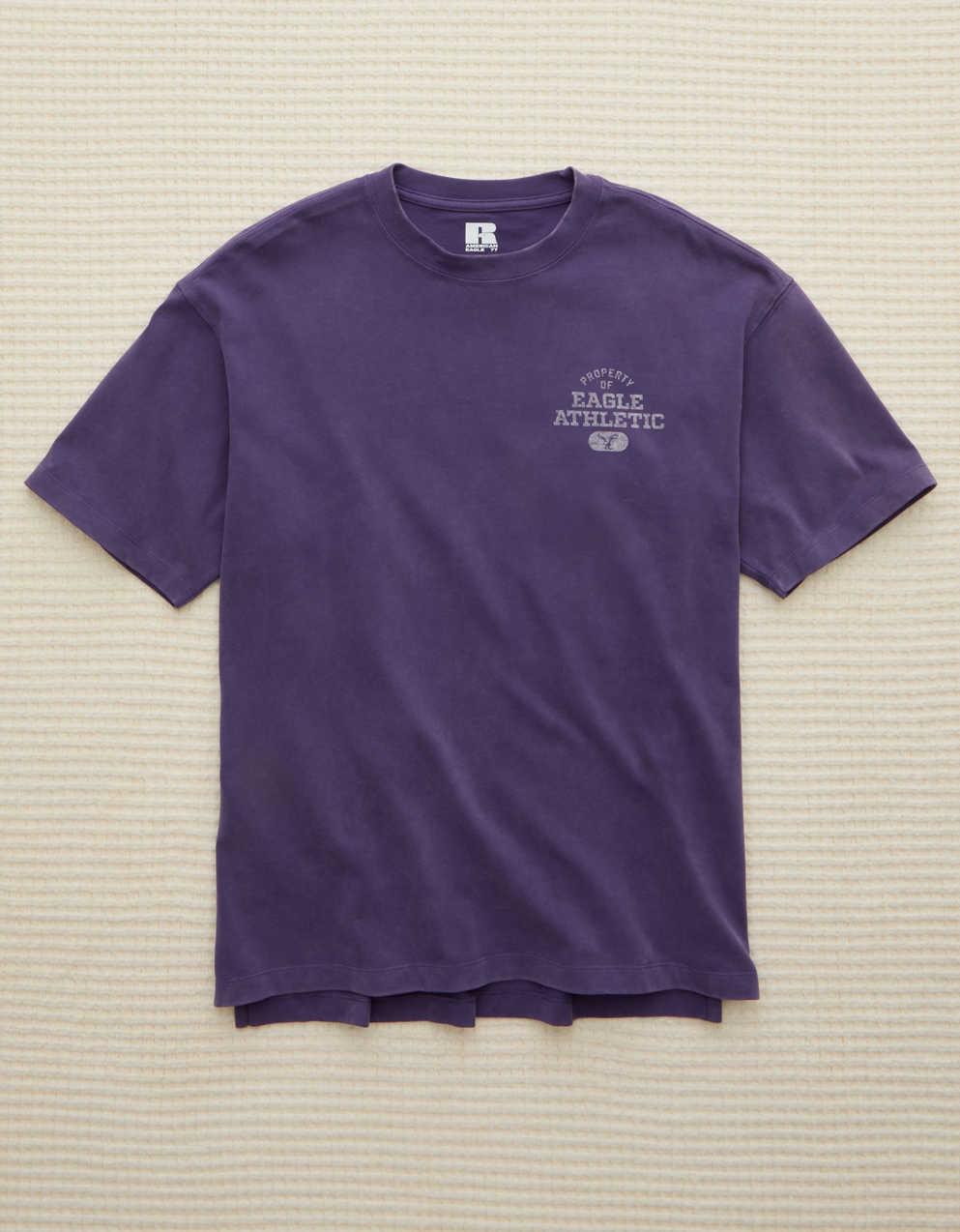AE x Russell Athletic ヘビーウェイト・イーグル・グラフィックTシャツ