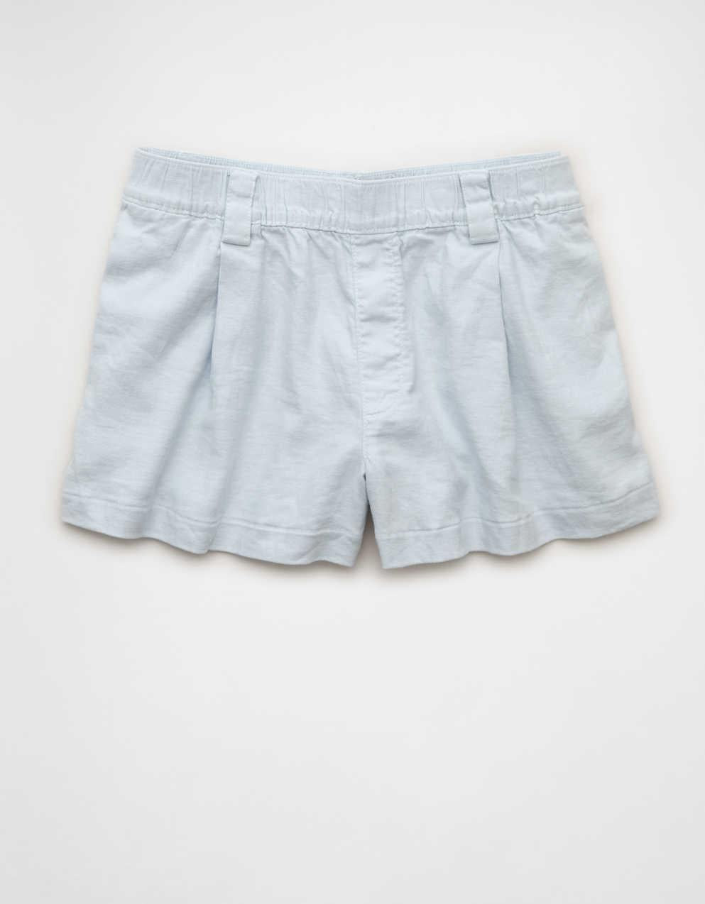AEストレッチハイウエストプリーツパンツショートパンツ
