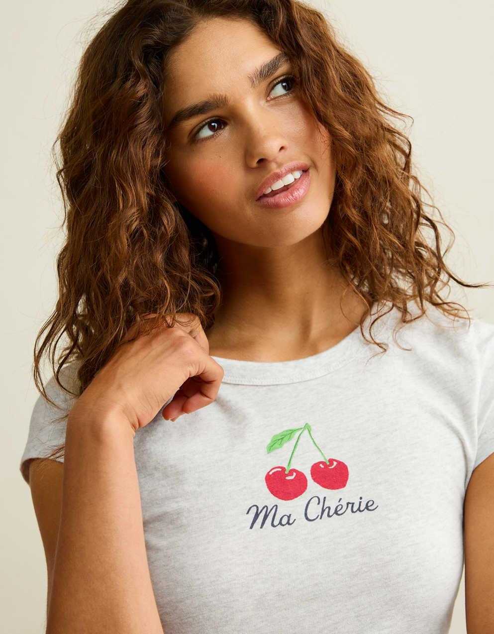 AE ヘイ・ベイビー コットンスラブTシャツ