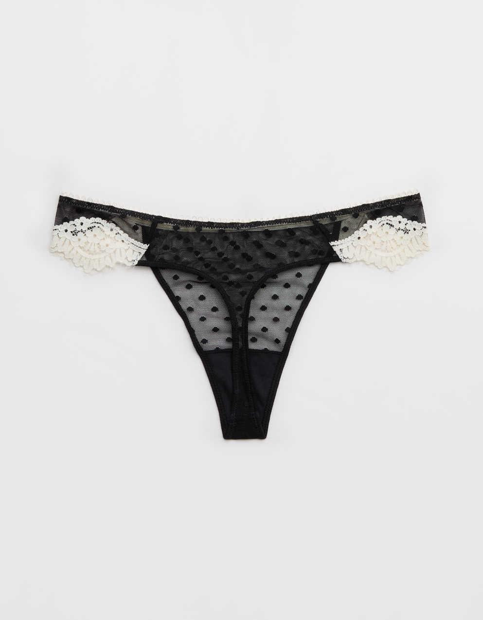 Show Off Sheer Happiness Lace Thong Underwear