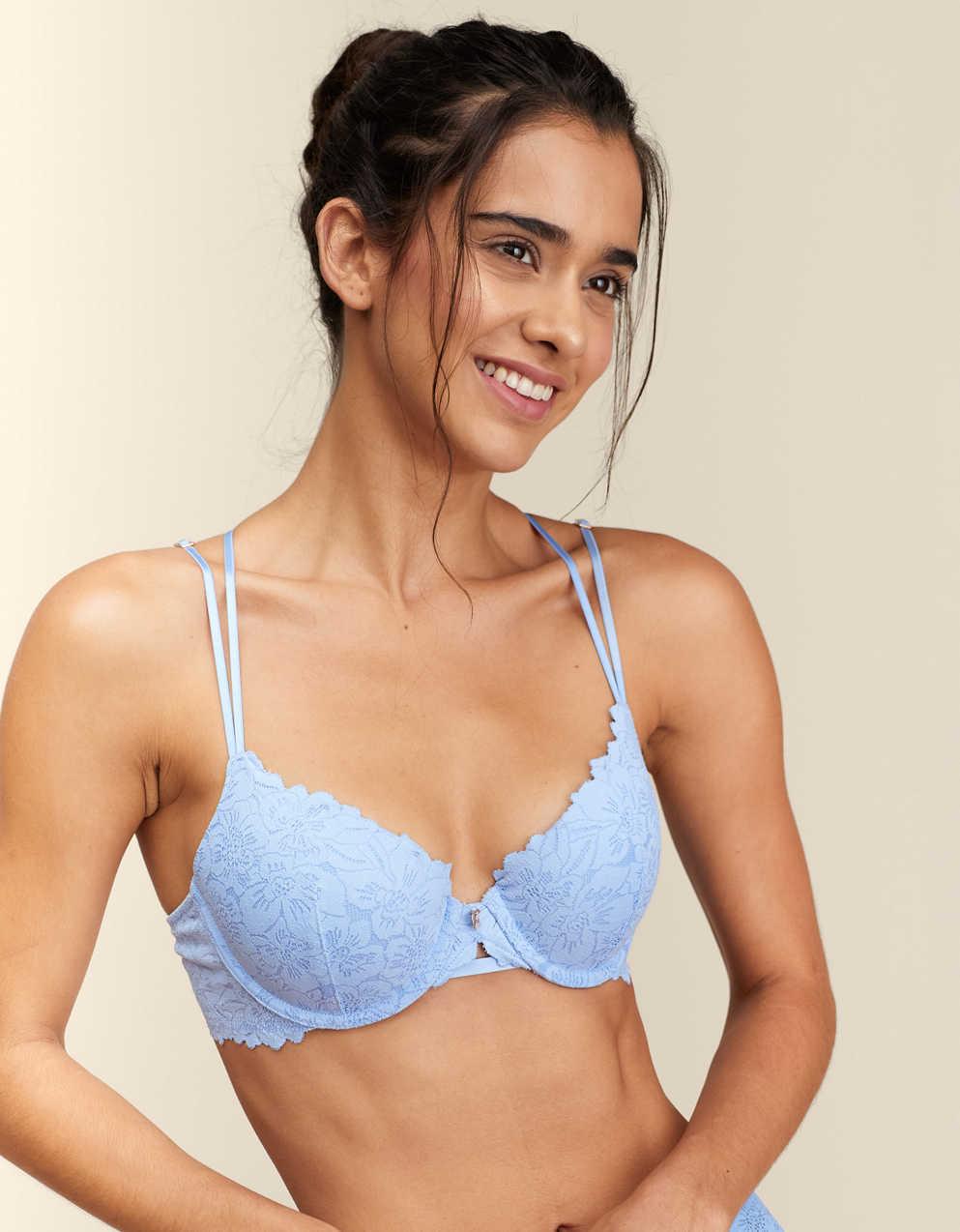 Show Off Rosey Lace Demi Push Up Bra