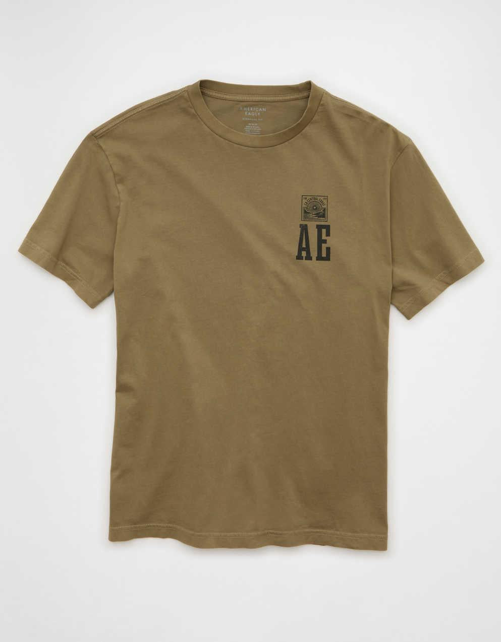 AE スタンダード・フィット・グラフィック・ロゴTシャツ