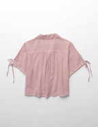 AE Linen-Blend Button-Up Shirt