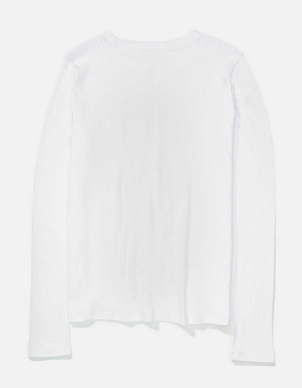 AEプラッシュ長袖VネックTシャツ
